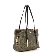 Borbonese Borsa a spalla Medium OP Naturale Nero - 2