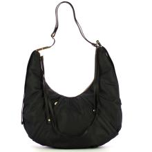 Borbonese Borsa Hobo Medium Dark Black - 1