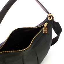 Borbonese Hobo Medium Dark Black - 4