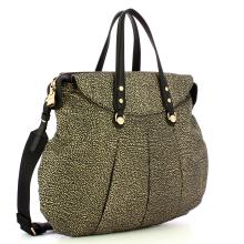 Borbonese Shopping Large OP Naturale Nero - 2