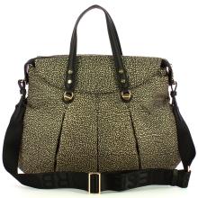 Borbonese Shopping Large OP Naturale Nero - 3