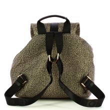 Borbonese Zaino Medium OP Naturale Nero - 3