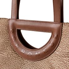 Borbonese Bouche Shopper Medium Beige Marrone - 4