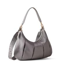 Borbonese Hobo Bag Croissant Medium Cloud - 2