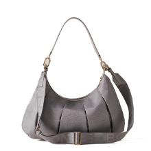 Borbonese Hobo Bag Croissant Medium Cloud - 3
