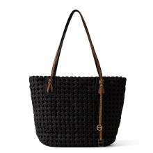 Borbonese Shopping Bag La Nido Large Nero OP Naturale - 1