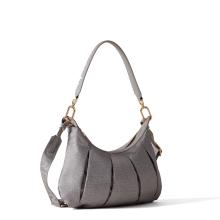 Borbonese Hobo Bag Croissant Small Cloud - 2