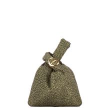 Borbonese Borsa a mano Twinnie Small OP Naturale Nero - 1