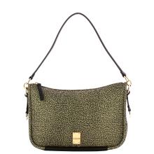 Borbonese Borsa a spalla Cahier Medium OP Naturale Nero - 1