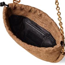 Borbonese Mini Borsa Coquille in camoscio OP Naturale - 5