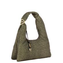 Borbonese Hobo Bag Twinnie Small OP Naturale Nero - 2