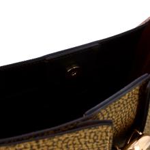 Borbonese Borsa Secchiello Small OP Naturale Nero - 4