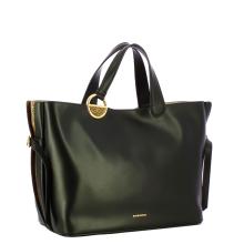 Borbonese Borsa a mano Bridle Medium Nero OP Naturale - 2