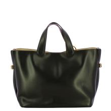 Borbonese Borsa a mano Bridle Medium Nero OP Naturale - 3