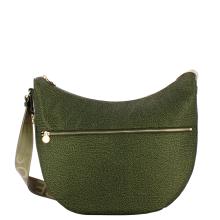 Borbonese Borsa Luna Bag Medium con taschino in Nylon Riciclato Alloro - 1