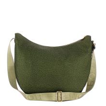 Borbonese Borsa Luna Bag Medium con taschino in Nylon Riciclato Alloro - 3