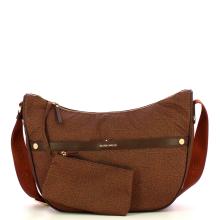 Borbonese Tracolla Luna Bag Medium Terracotta - 4
