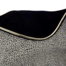 Borbonese Hobo Bag Medium OP Naturale Nero - 4
