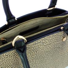 Borbonese Borsa a mano Small OP Naturale Nero - 5