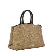 Borbonese Borsa a mano Medium OP Naturale Nero - 2