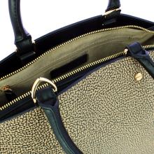 Borbonese Borsa a mano Medium OP Naturale Nero - 5