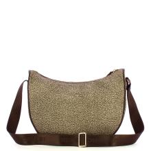 Borbonese Tracolla Luna Bag Middle OP Naturale Testa Moro - 3