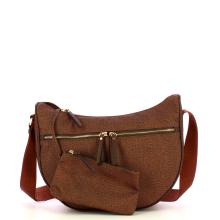 Borbonese Tracolla Luna Bag Middle Terracotta - 4