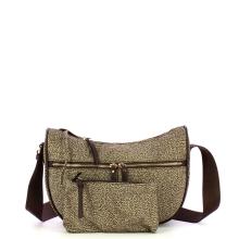 Borbonese Tracolla Luna Bag Small OP Naturale Testa Moro - 4