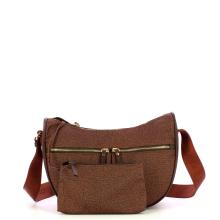 Borbonese Tracolla Luna Bag Small Terracotta - 4
