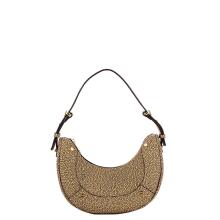Borbonese Borsa Hobo Small OP Naturale Nero - 1