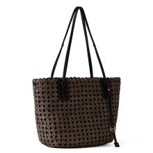 Borbonese Borsa shopping La Nido OP Naturale Nero - 2