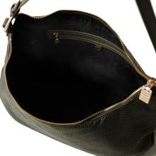 Borbonese Hobo Bag Bond Medium Verde Militare - 4