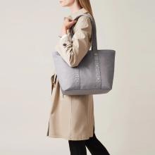 Borbonese Shopper Eco Line Medium Cloud - 2