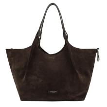 Gianni Chiarini Borsa a spalla Dua in camoscio Moka - 2