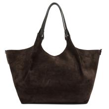 Gianni Chiarini Borsa a spalla Dua in camoscio Moka - 4