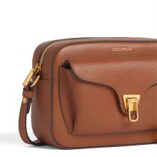 Coccinelle Beat Soft Small Cognac Camera Bag - 3