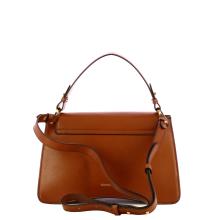 Coccinelle C-Me Calf Cocker Medium Cognac Handbag - 3