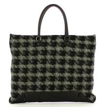 Gabs Borsa Aretha L Tessuto Nappa Nero Grigio - 1
