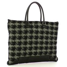 Gabs Borsa Aretha L Tessuto Nappa Nero Grigio - 2