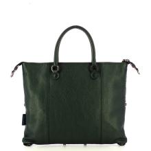 Gabs Borsa G3 Plus M Trip Pelle Bull Black Ricamo Verde Fiore - 3