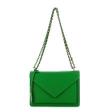 Gaëlle Borsa a spalla in similpelle liscia Verde - 1