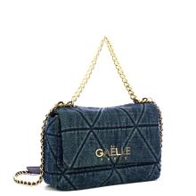 Gaëlle Borsa a spalla Maxi Denim Matelassé Blue - 2