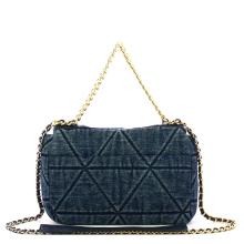 Gaëlle Borsa a spalla Maxi Denim Matelassé Blue - 3