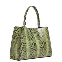 Guess Borsa a mano Monia in pelle pitonata Sage Green - 2