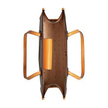 Guess Shopper Silvana G Cube Grande Black Logo Cognac - 4