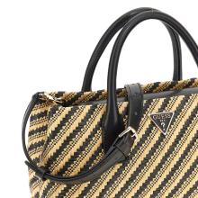 Guess Borsa a mano Simona Natural Black - 4