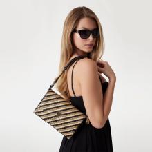 Guess Borsa a spalla Simona Natural Black - 2