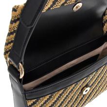 Guess Borsa a spalla Simona Natural Black - 4