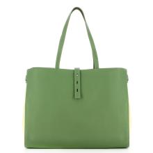Iuntoo Shopper Media Graziosa con logo Salvia Beige - 3