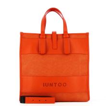 Iuntoo Shopper Grande Essenziale Arancio Arancio - 4